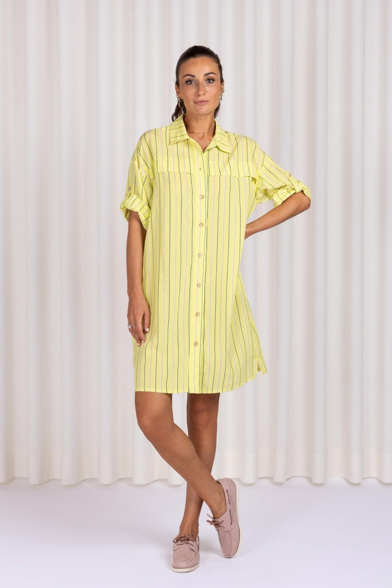 HEMDKLEED MET STREEPDESSIN (9110) - Four Roses