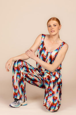 JUMPSUIT IN EXCLUSIEVE PRINT (9092) - Four Roses