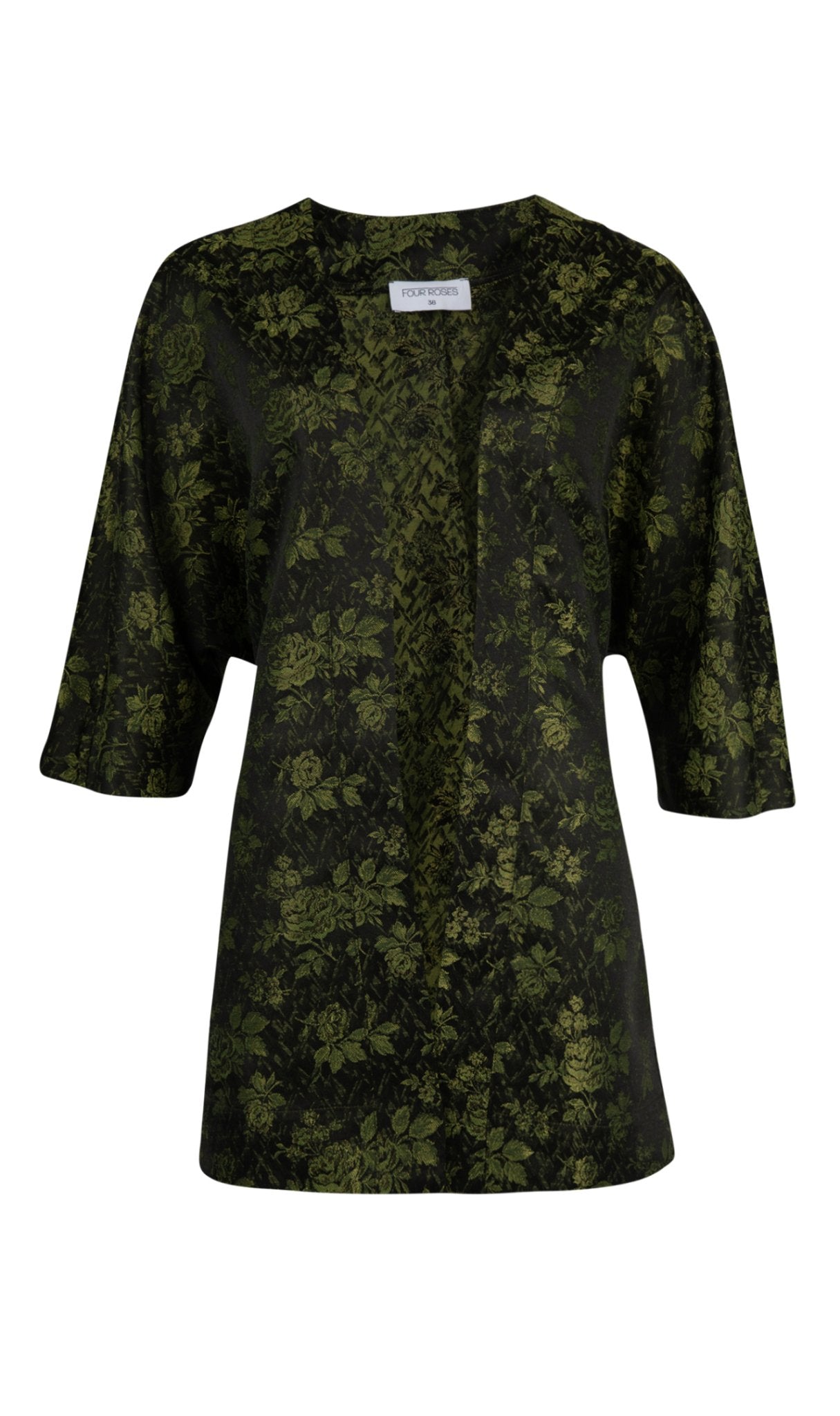 KIMONO IN PRACHTIGE JACQUARDSTOF (7631) - Four Roses