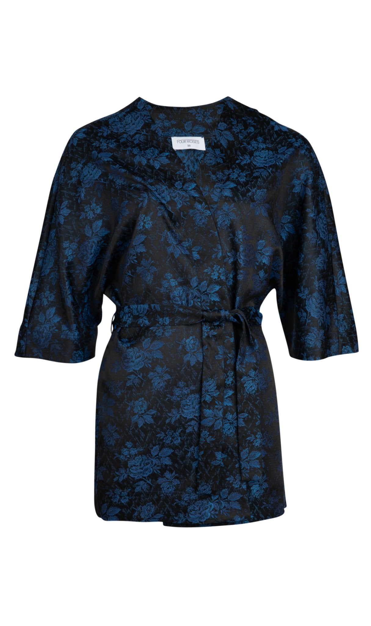 KIMONO IN PRACHTIGE JACQUARDSTOF (7631) - Four Roses