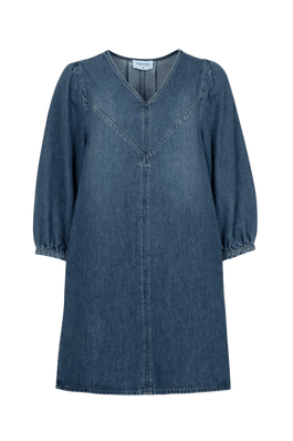 KORTE DENIM JURK (9010) - Four Roses