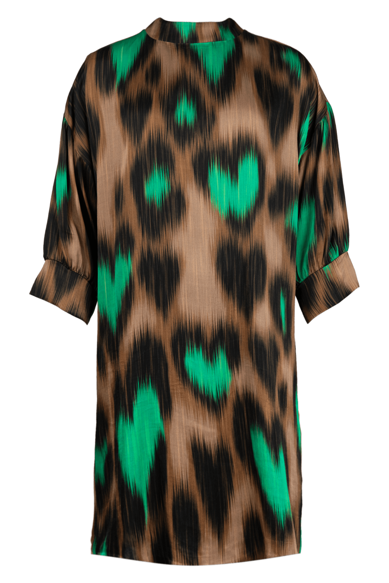 KORTE JURK MET MET LEOHART PRINT (9590) - Four Roses