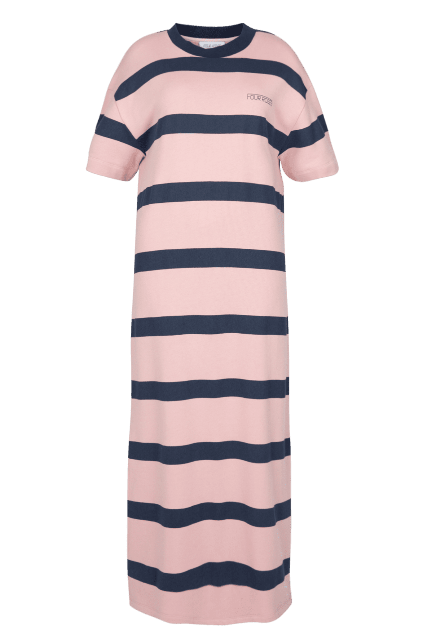 LONG DRESS WITH STRIPED DESIGN (9047) - Four Roses