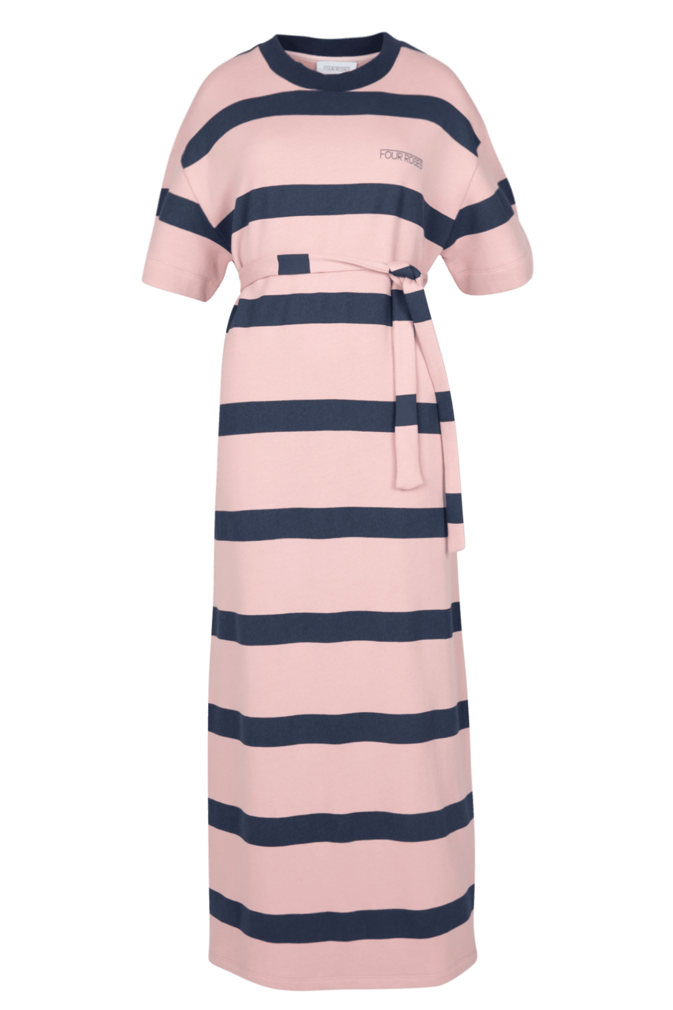 LONG DRESS WITH STRIPED DESIGN (9047) - Four Roses