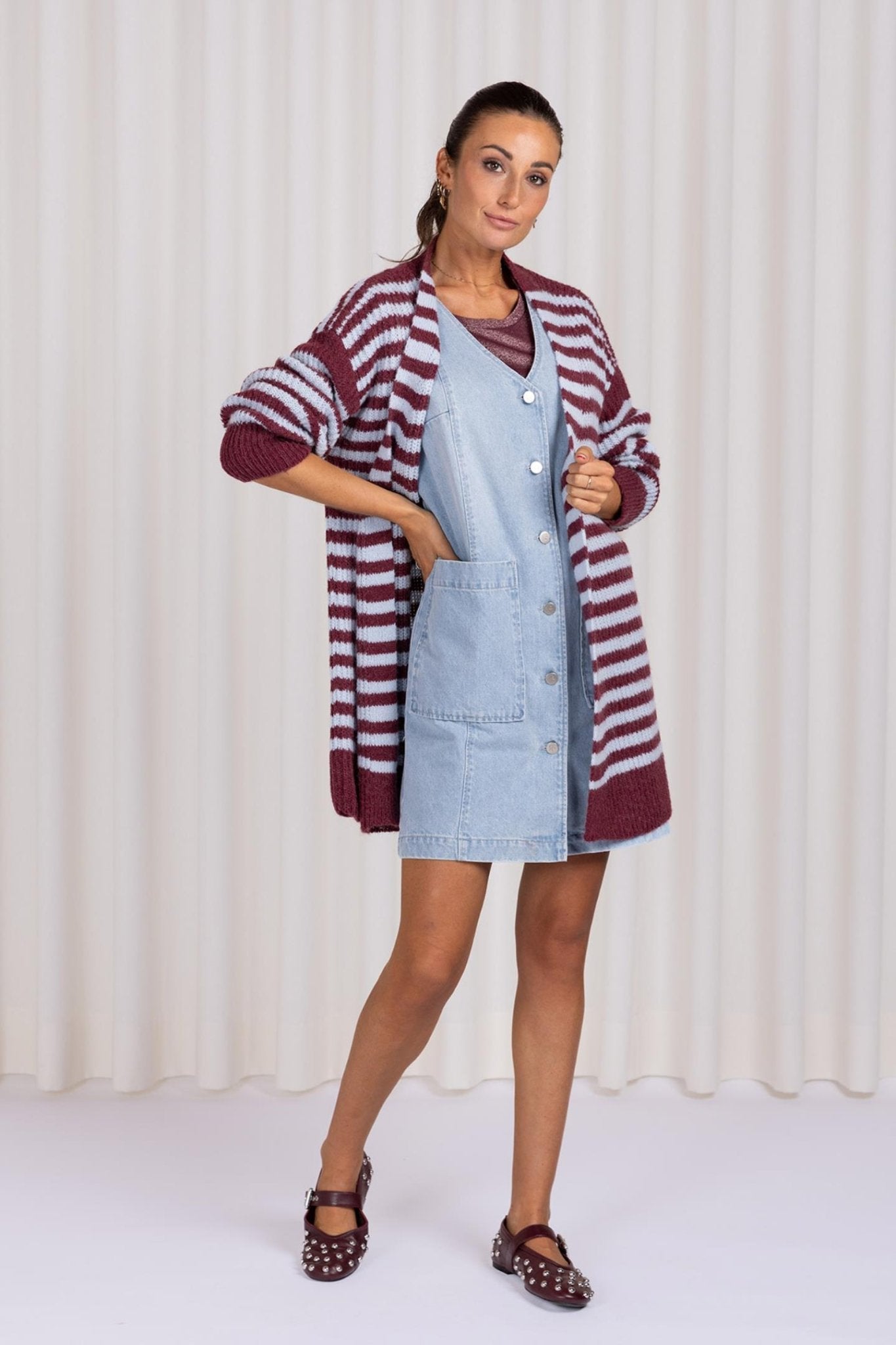 LANGE CARDIGAN (9038) - Four Roses