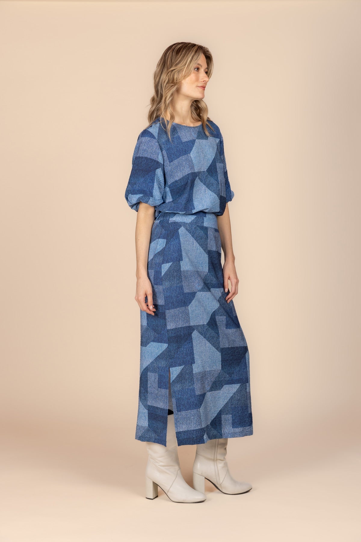 MAXIROK MET DENIMLOOK PATCHPRINT (9627) - Four Roses