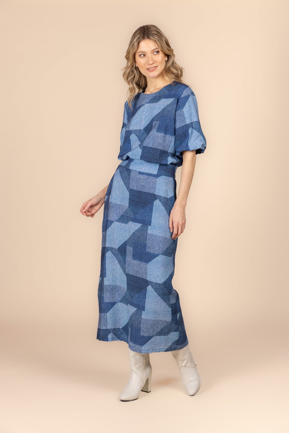 MAXIROK MET DENIMLOOK PATCHPRINT (9627) - Four Roses