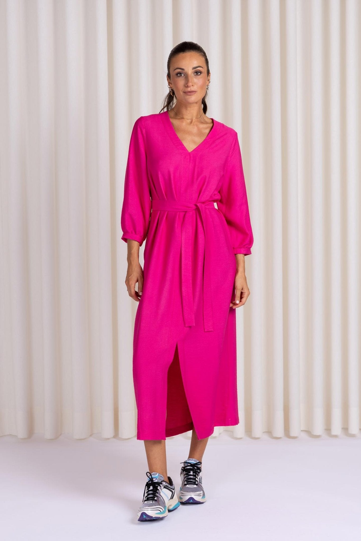 MIDI - JURK MET POFMOUW (9108) - Four Roses