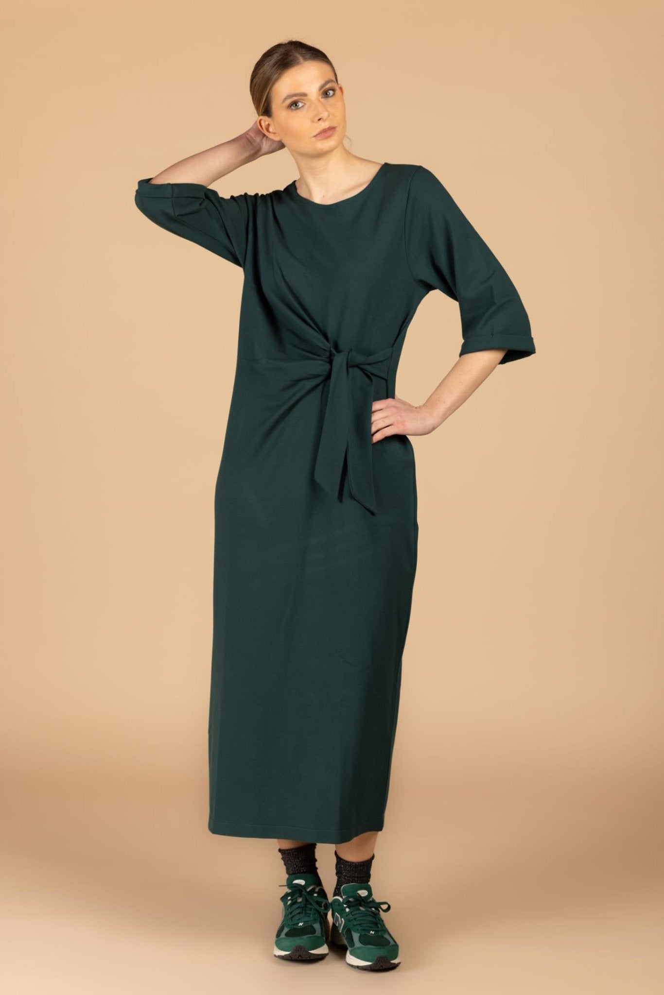 MIDI-JURK MET STRIKDETAIL (9538) - Four Roses