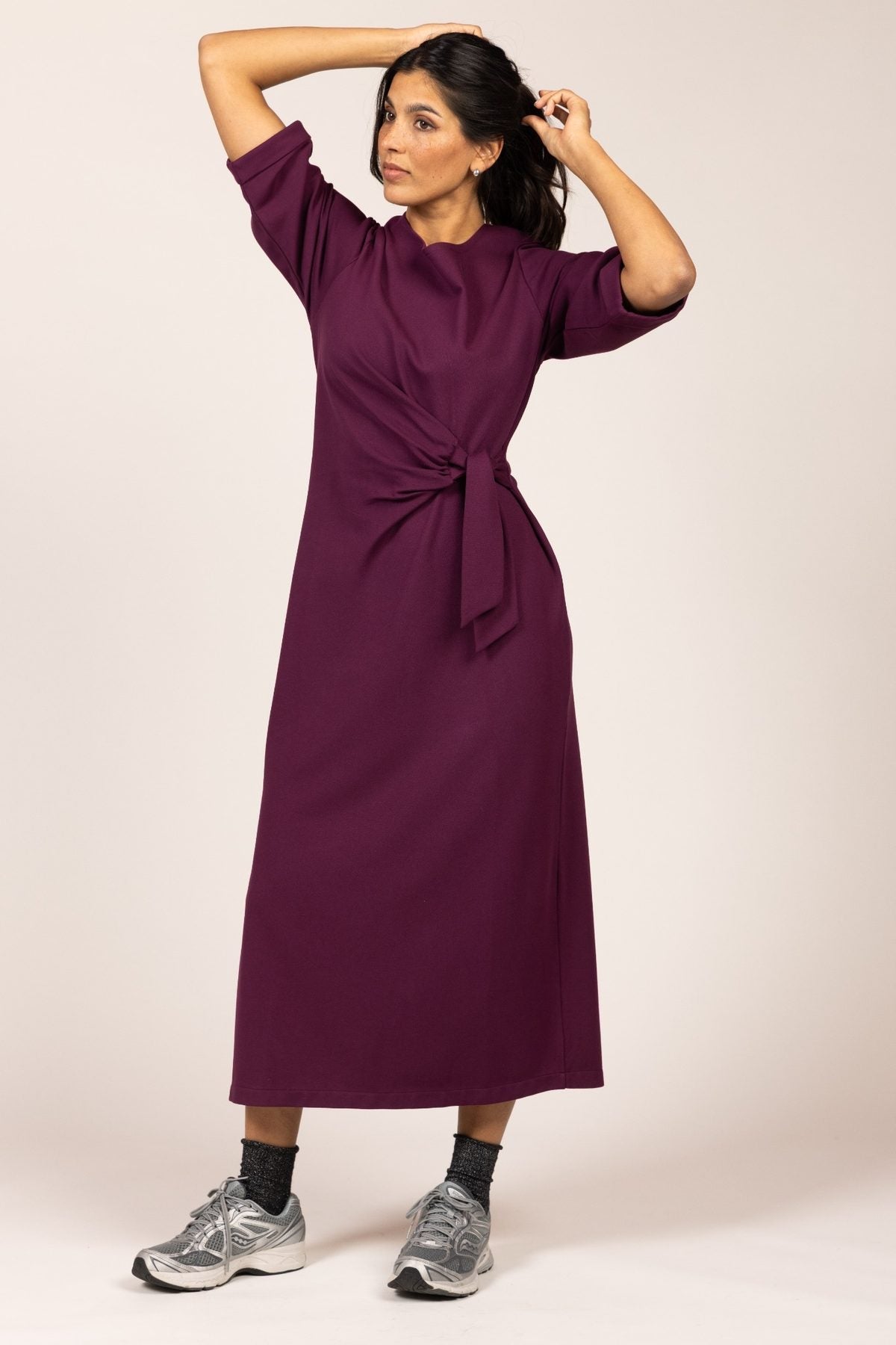 MIDI-JURK MET STRIKDETAIL (9538) - Four Roses