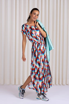 MIDI KLEED MET EXCLUSIEVE PRINT (9104) - Four Roses