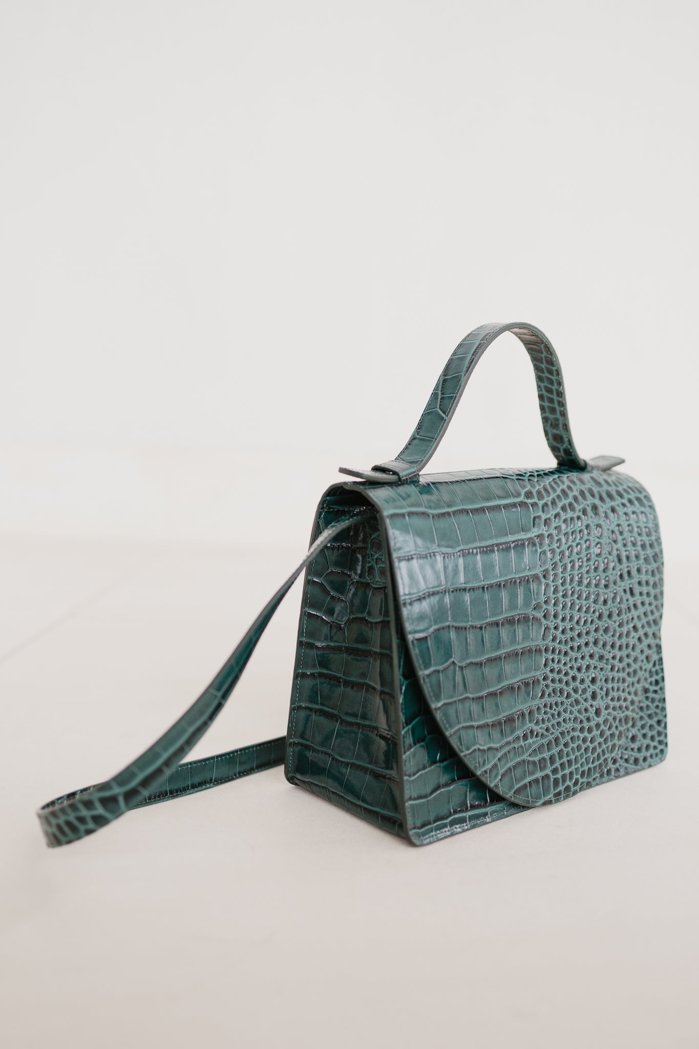 MIEKE DIERCKX - Mini Briefcase - Monopoli Croco - Four Roses