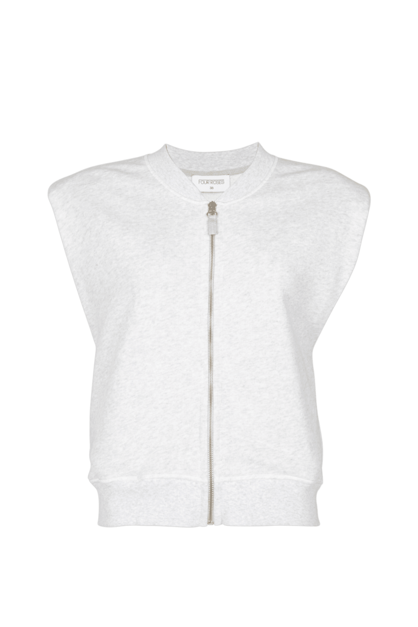 MOUWLOZE GILET MET RITSSLUITING (9045) - Four Roses