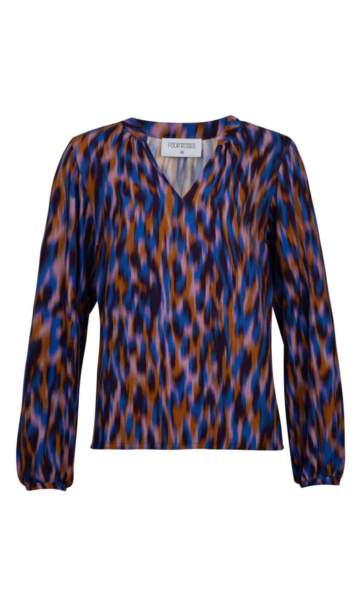 MULTICOLOR BLOUSE (7558) - Four Roses