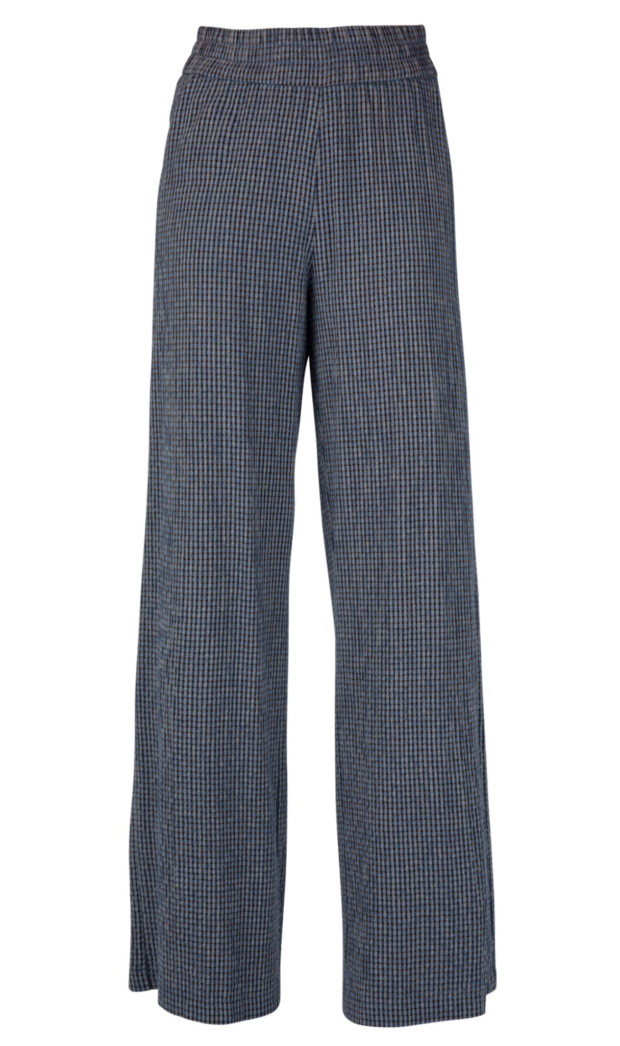 NAVY BROEK IN SUBTIEL RUITJE (7623) - Four Roses