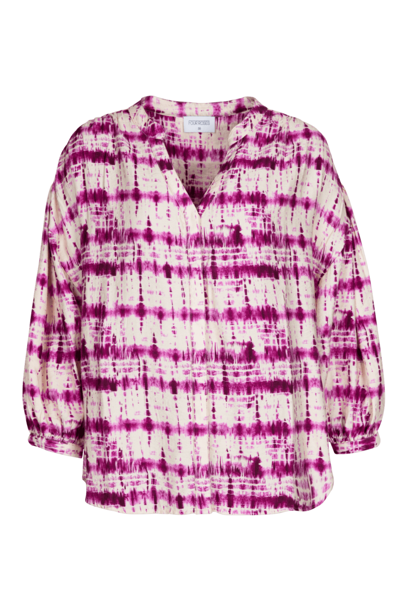 OVERSIZED BLOUSE MET TIE DYE PRINT (8068) - Four Roses