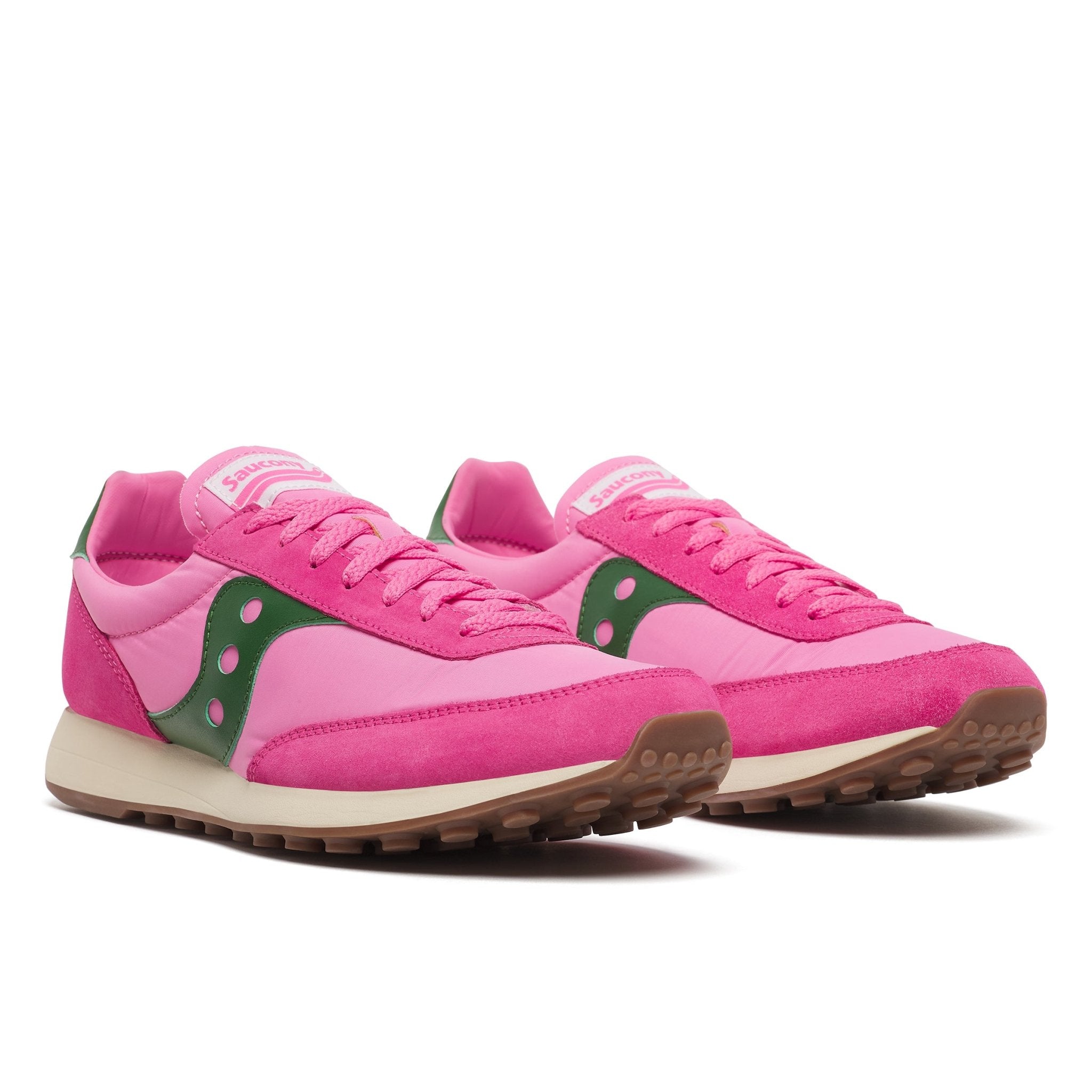 SAUCONY TRAINER 80 (pink/forest) - Four Roses