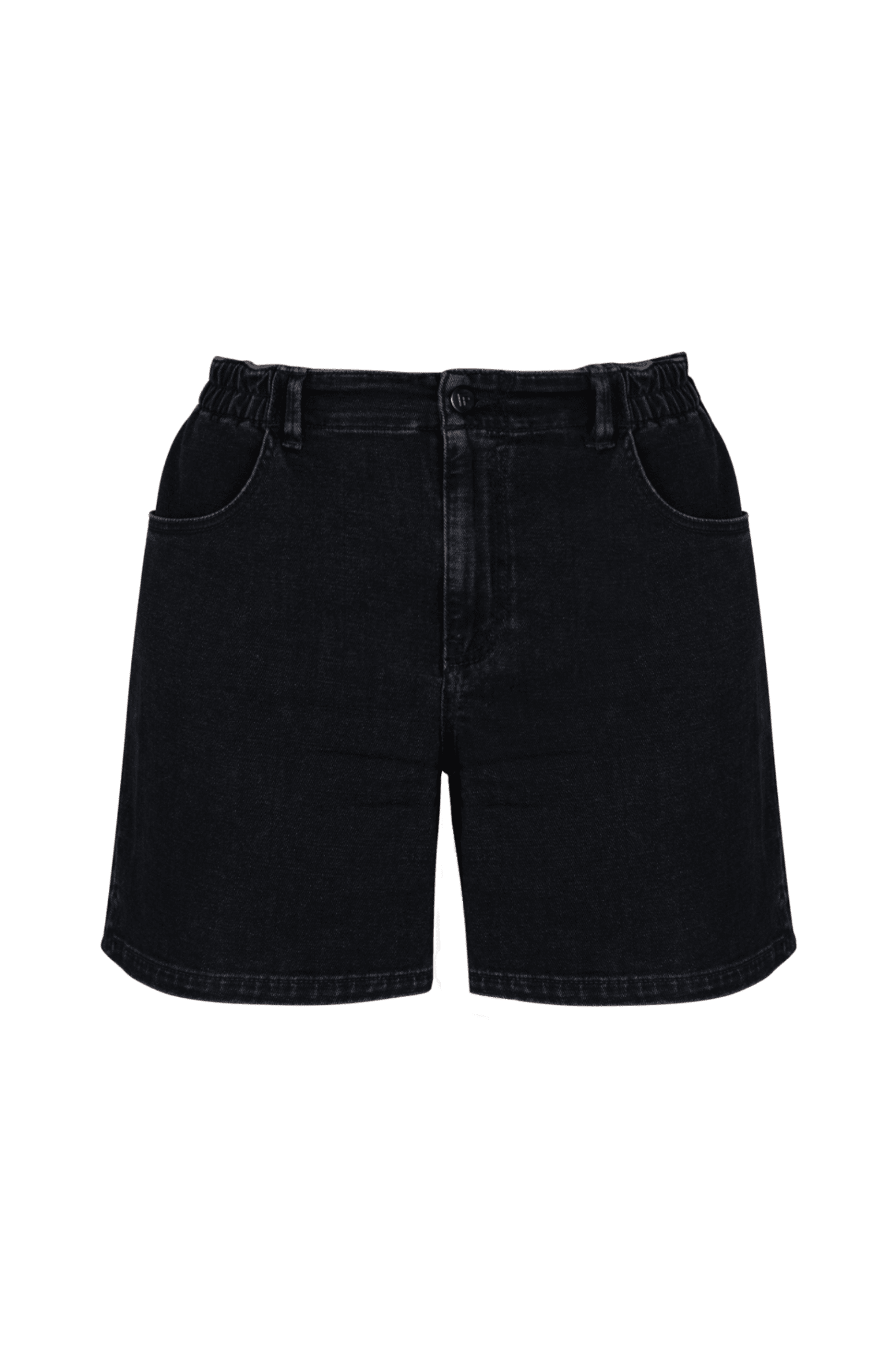 SHORT IN ZWARTE DENIM (9154) - Four Roses