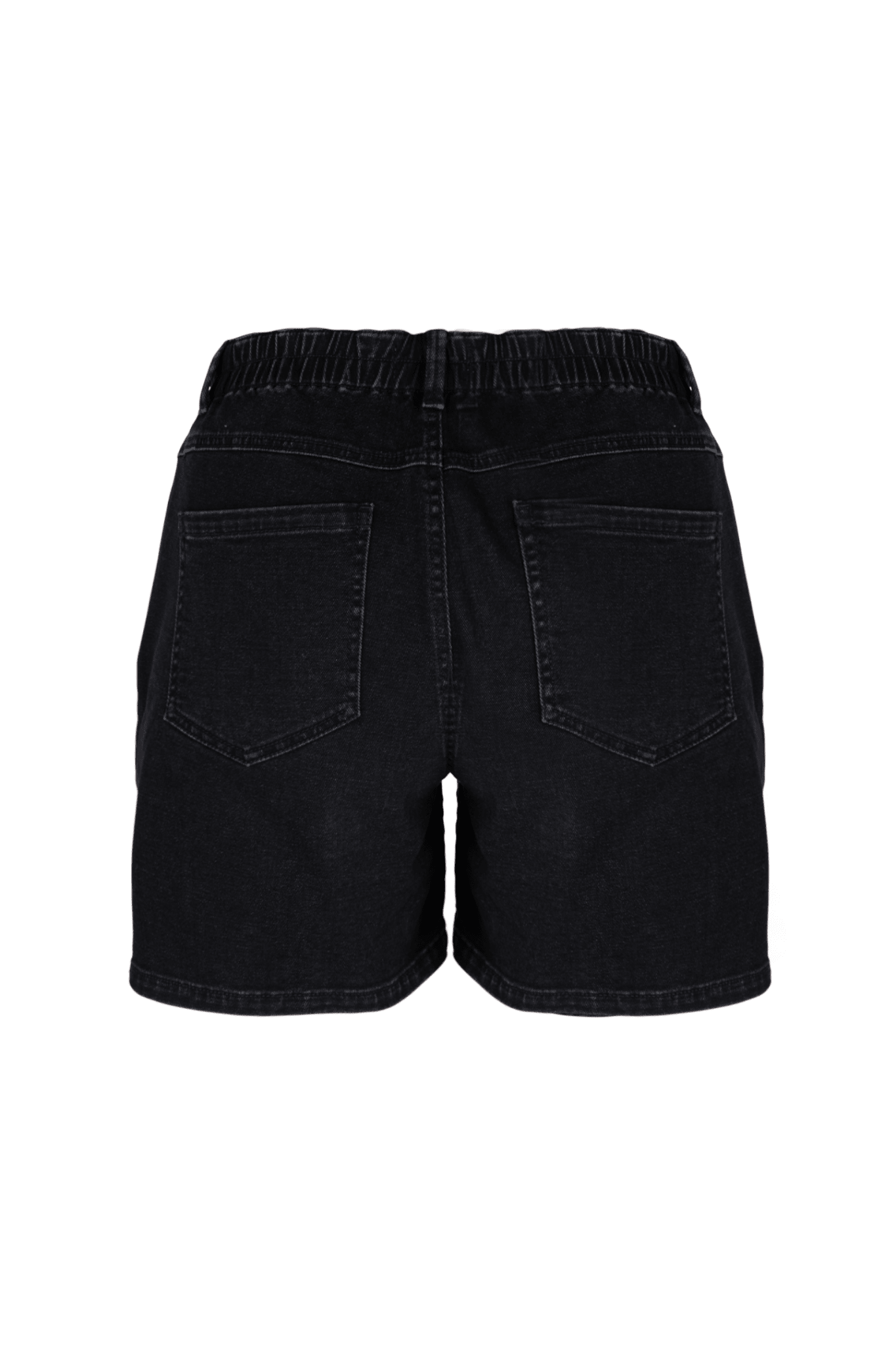 SHORT IN ZWARTE DENIM (9154) - Four Roses