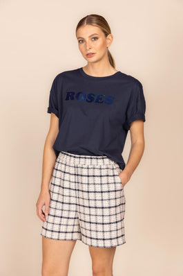 SHORT MET ELASTISCHE TAILLEBAND (9089) - Four Roses