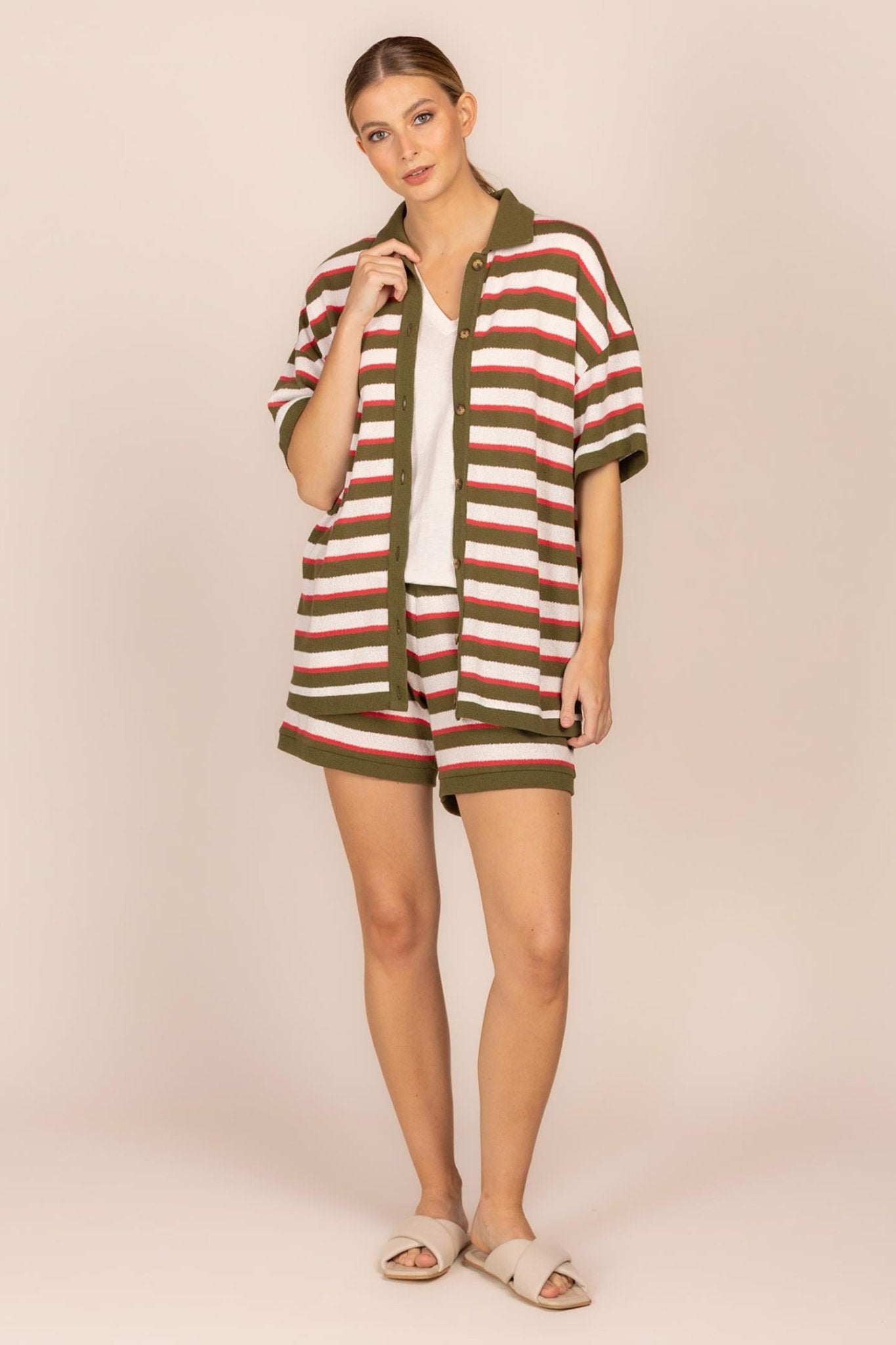 SHORT MET STREEPDESSIN (9057) - Four Roses