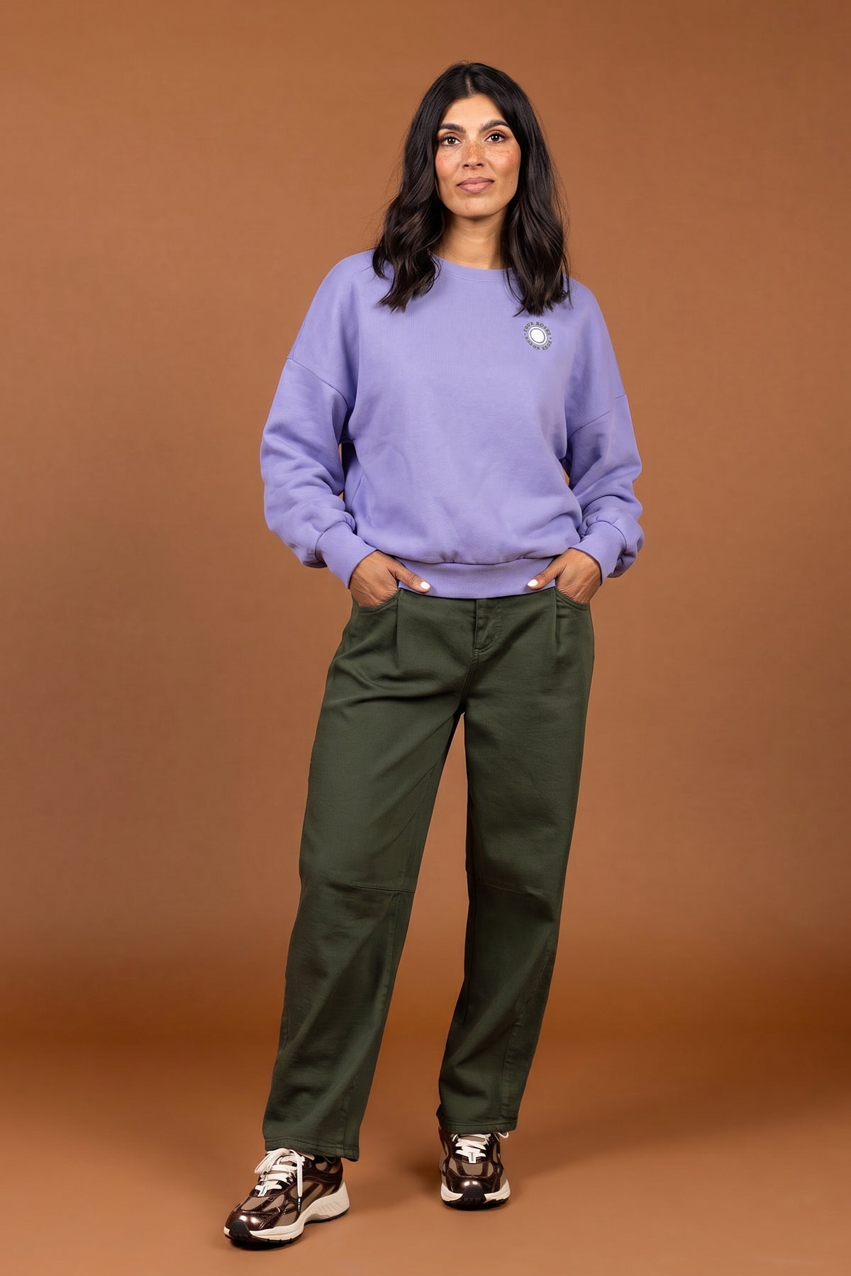 STATEMENT SWEATER IN MOLLETON (9565) - Four Roses