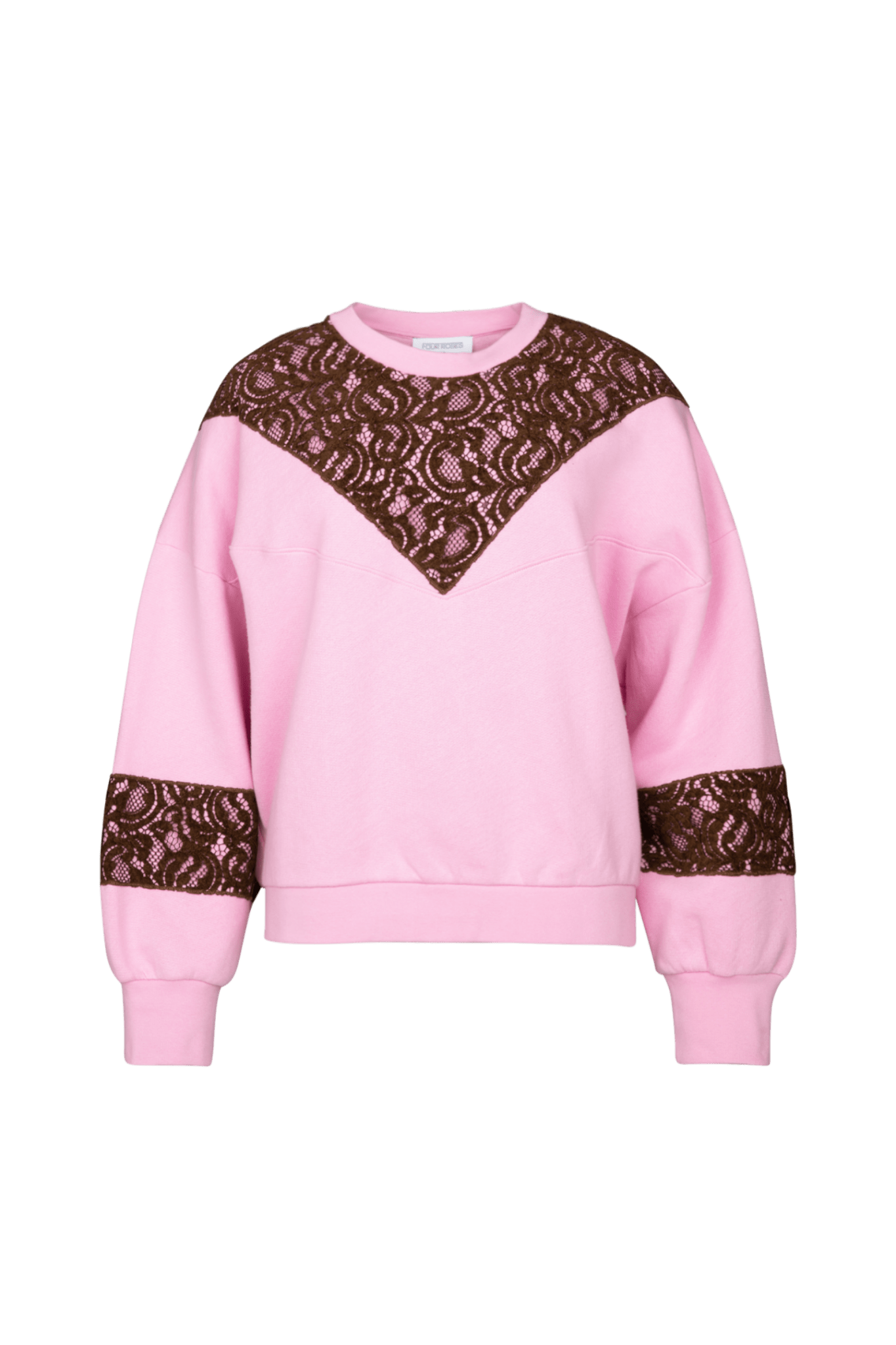 STATEMENT SWEATER MET KANT IN PITTIG ROZE (9562) - Four Roses