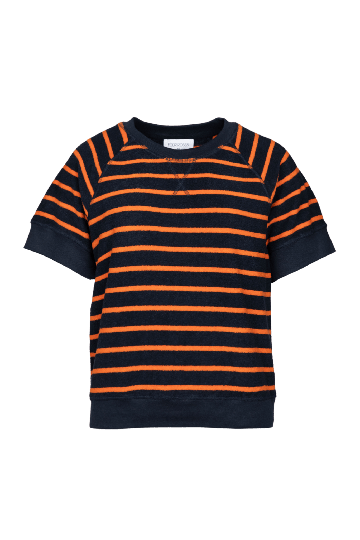 SWEATER IN SPONS MET KORTE MOUW (9551) - Four Roses
