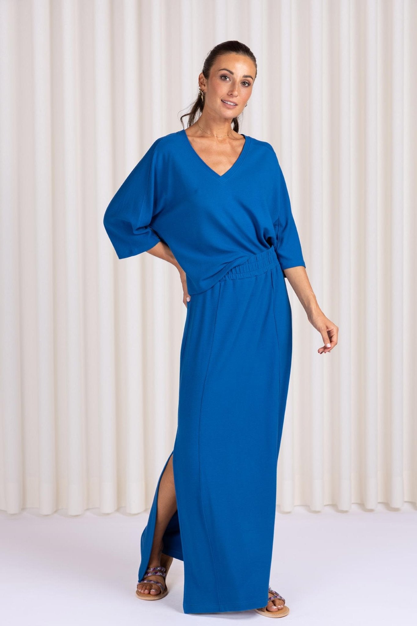 SWEATER IN ZACHTE JERSEY (C9068) - Four Roses