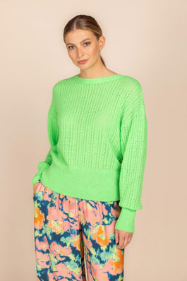 SWEATER MET OMKEERBARE V - HALS (9024) - Four Roses