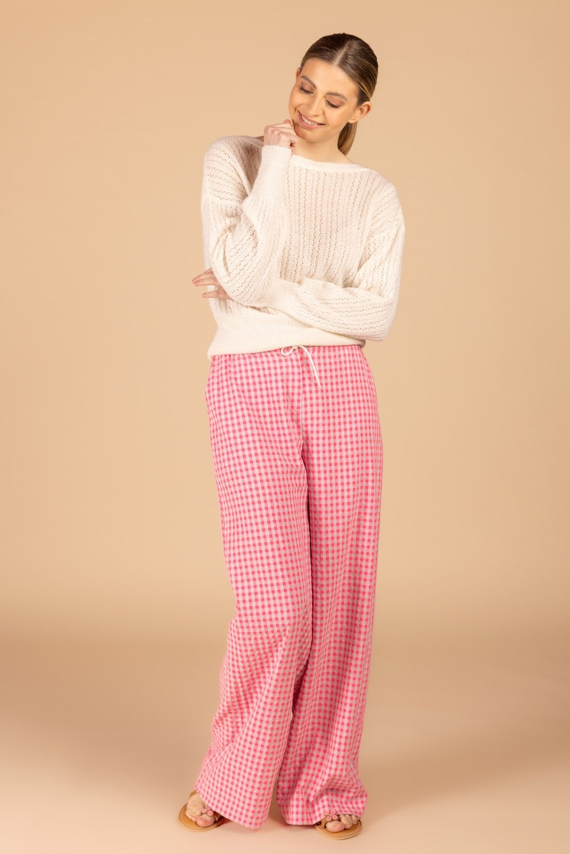 PULL À COL EN V RÉVERSIBLE (C9024) - Four Roses