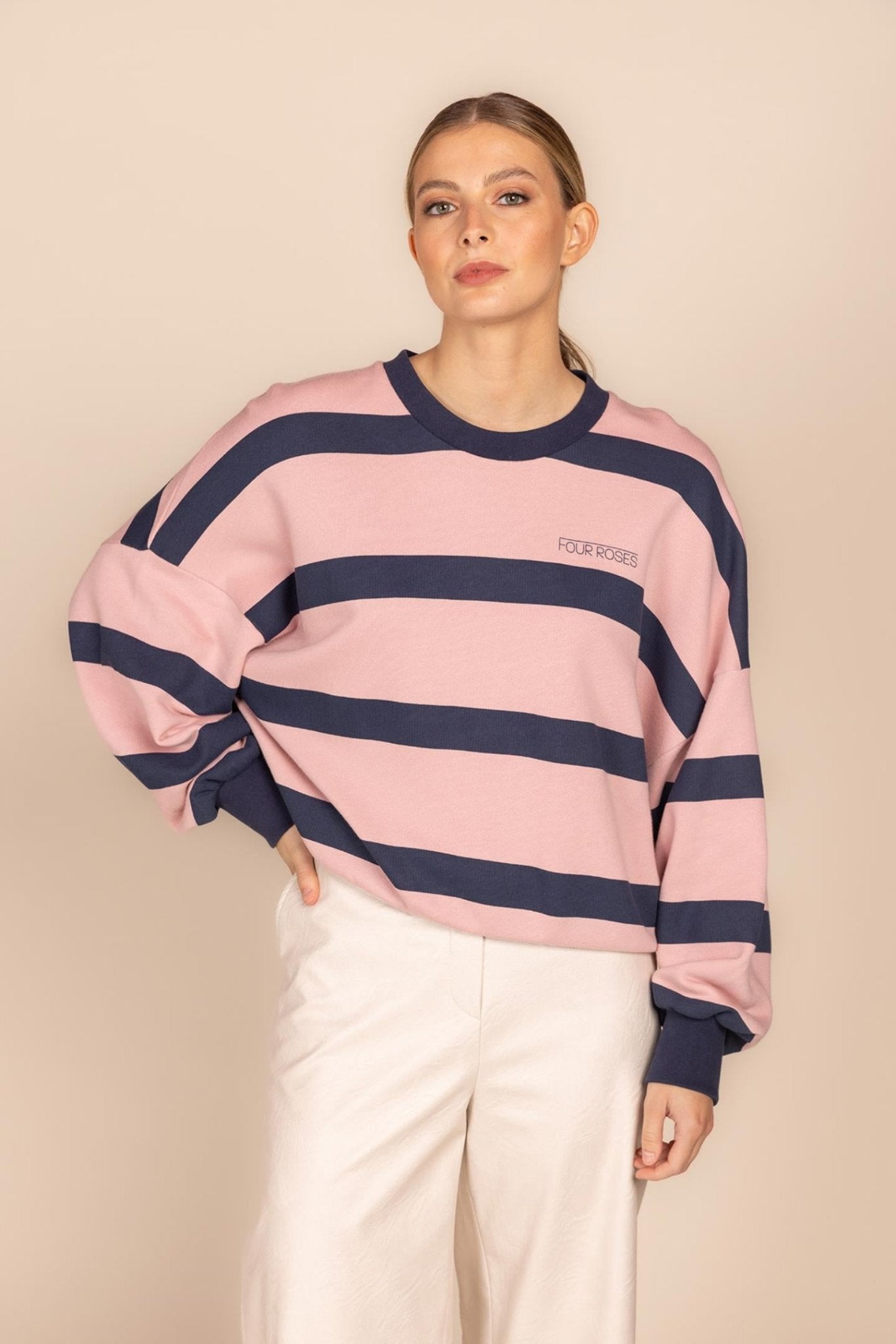 SWEATER MET STREEPDESSIN (9048) - Four Roses