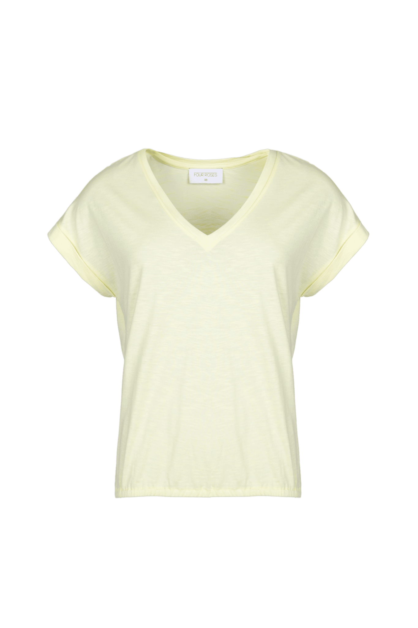 TSHIRT MET FIJNE ELASTIEK (9050) - Four Roses