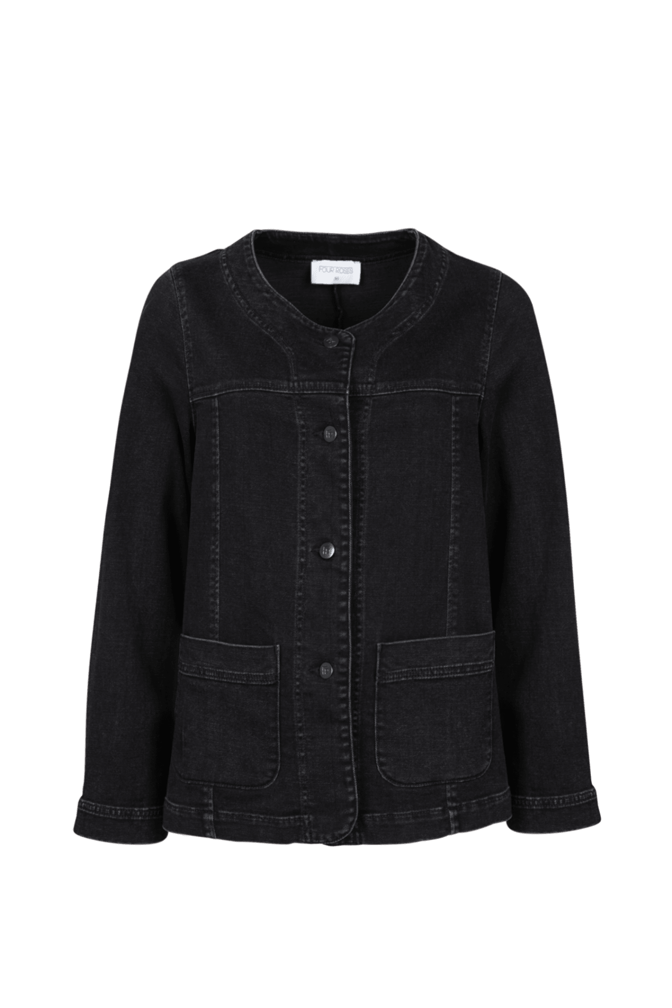 VEST IN ZWARTE DENIM (9153) - Four Roses