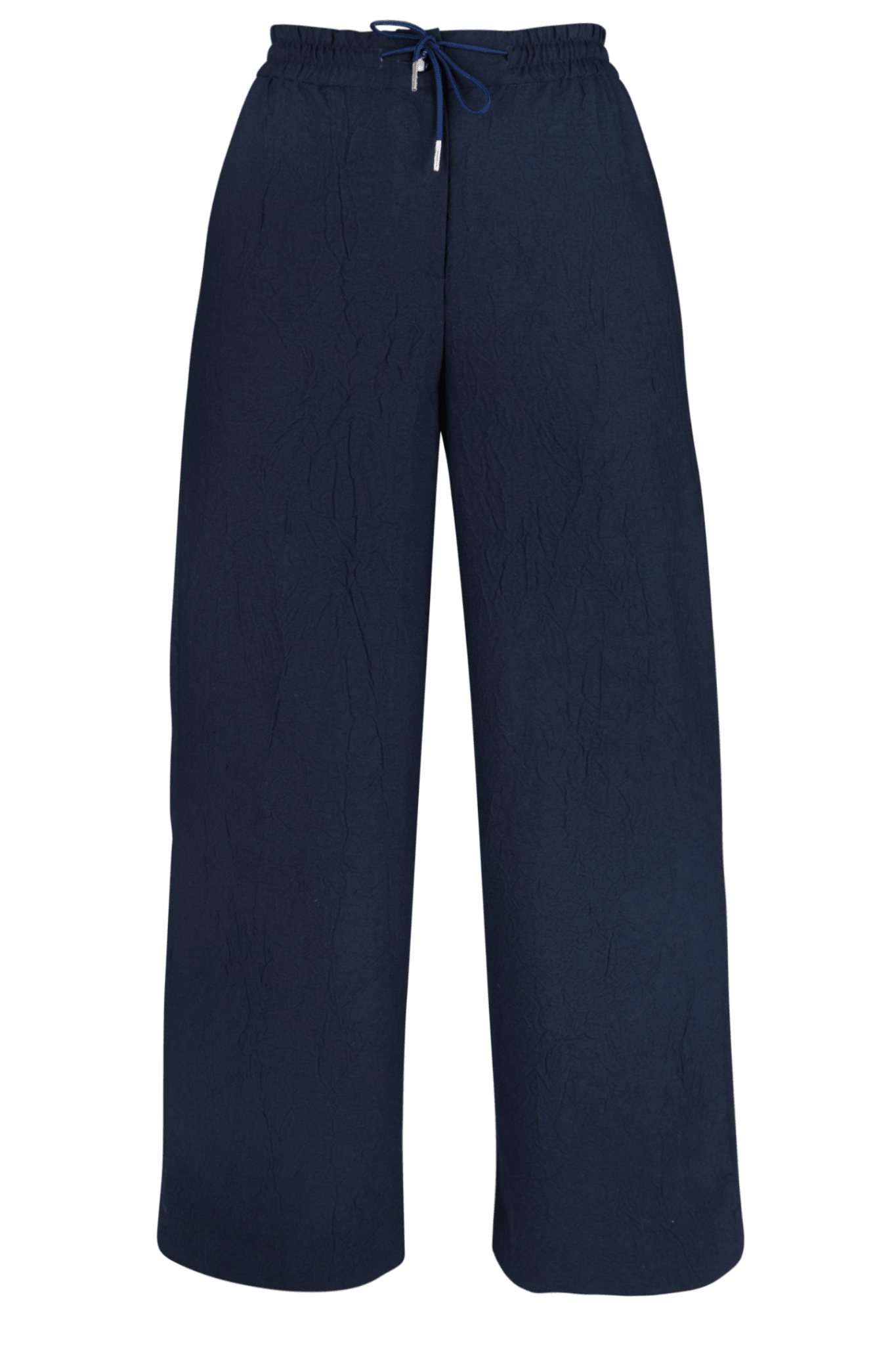 WIJDE BROEK MET SPORTIEVE LOOK IN NAVY (9601) - Four Roses