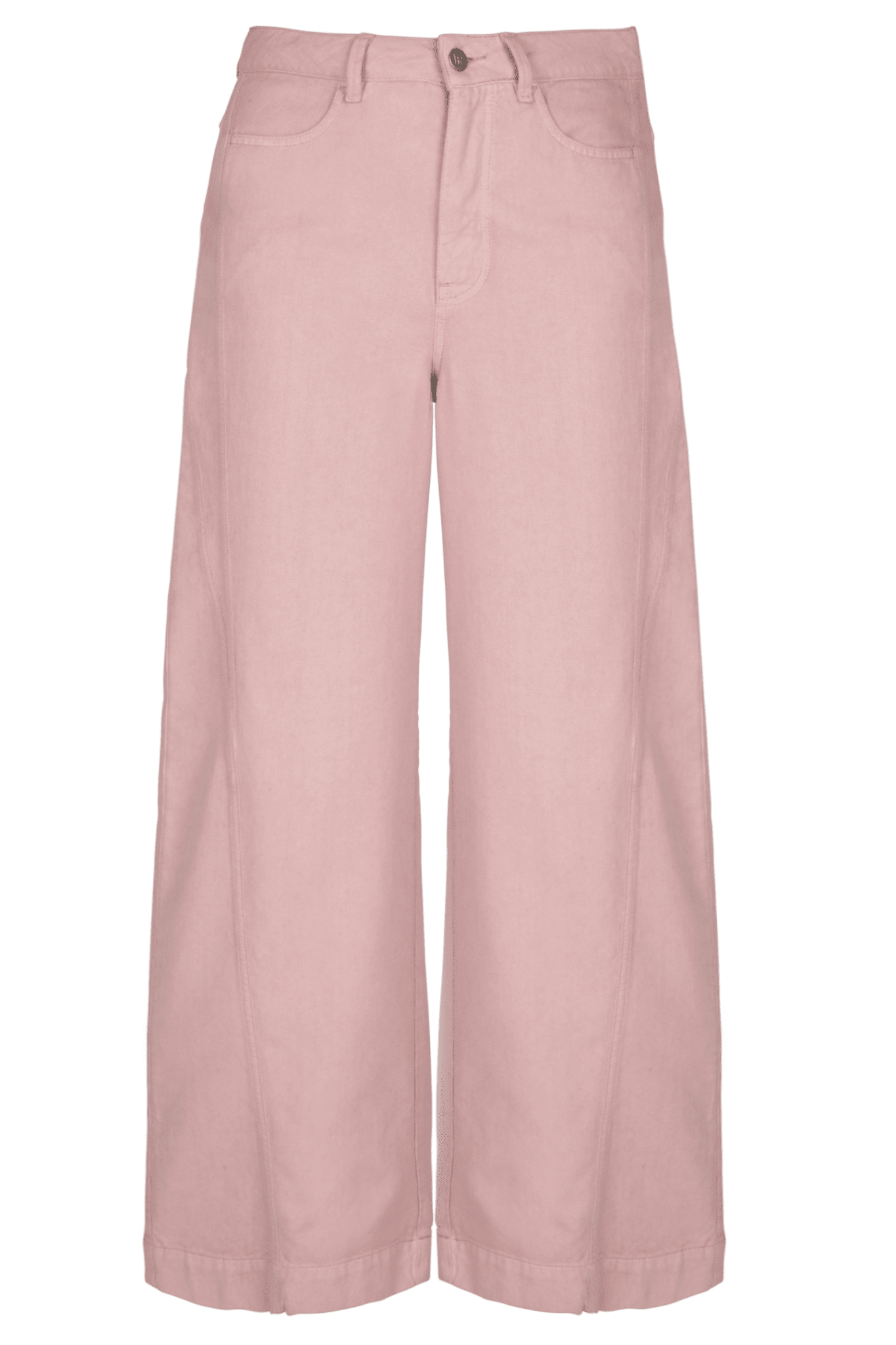 WIJDE BROEK MET VISUELE SIERNAAD (9004) - Four Roses