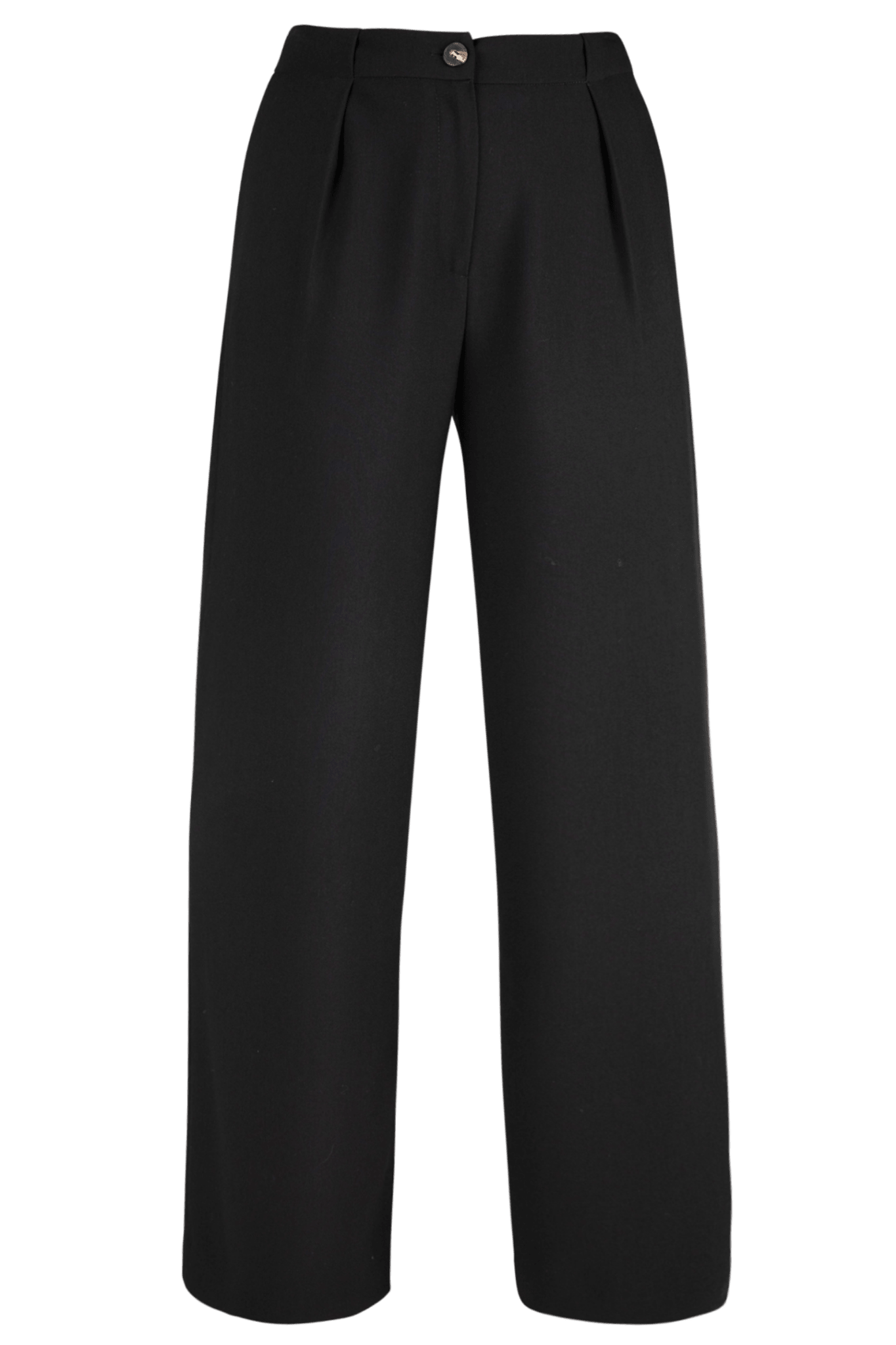 WIJDE GEKLEDE BROEK MET HOGE TAILLE (9603) - Four Roses