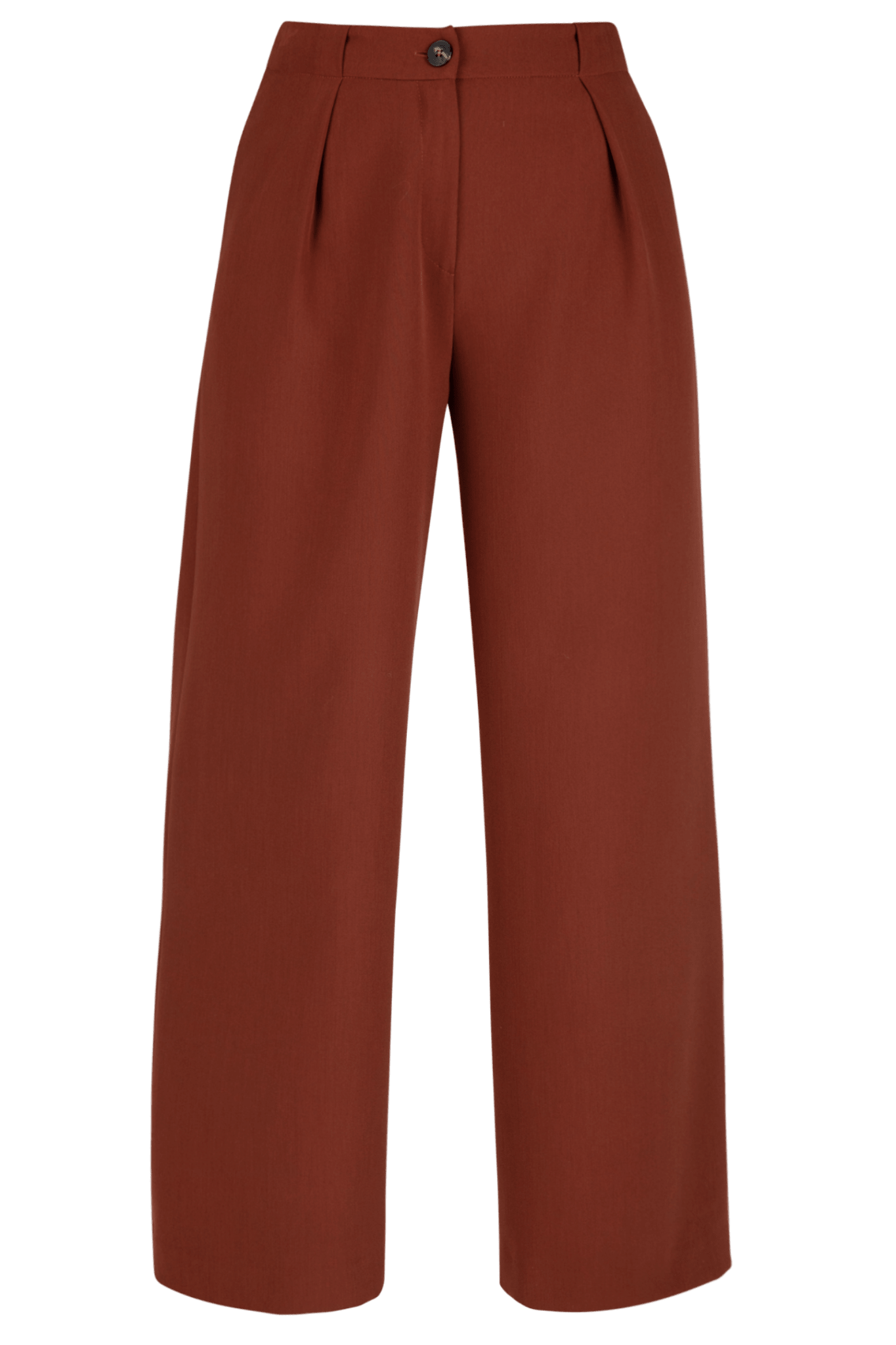 WIJDE GEKLEDE BROEK MET HOGE TAILLE (9603) - Four Roses